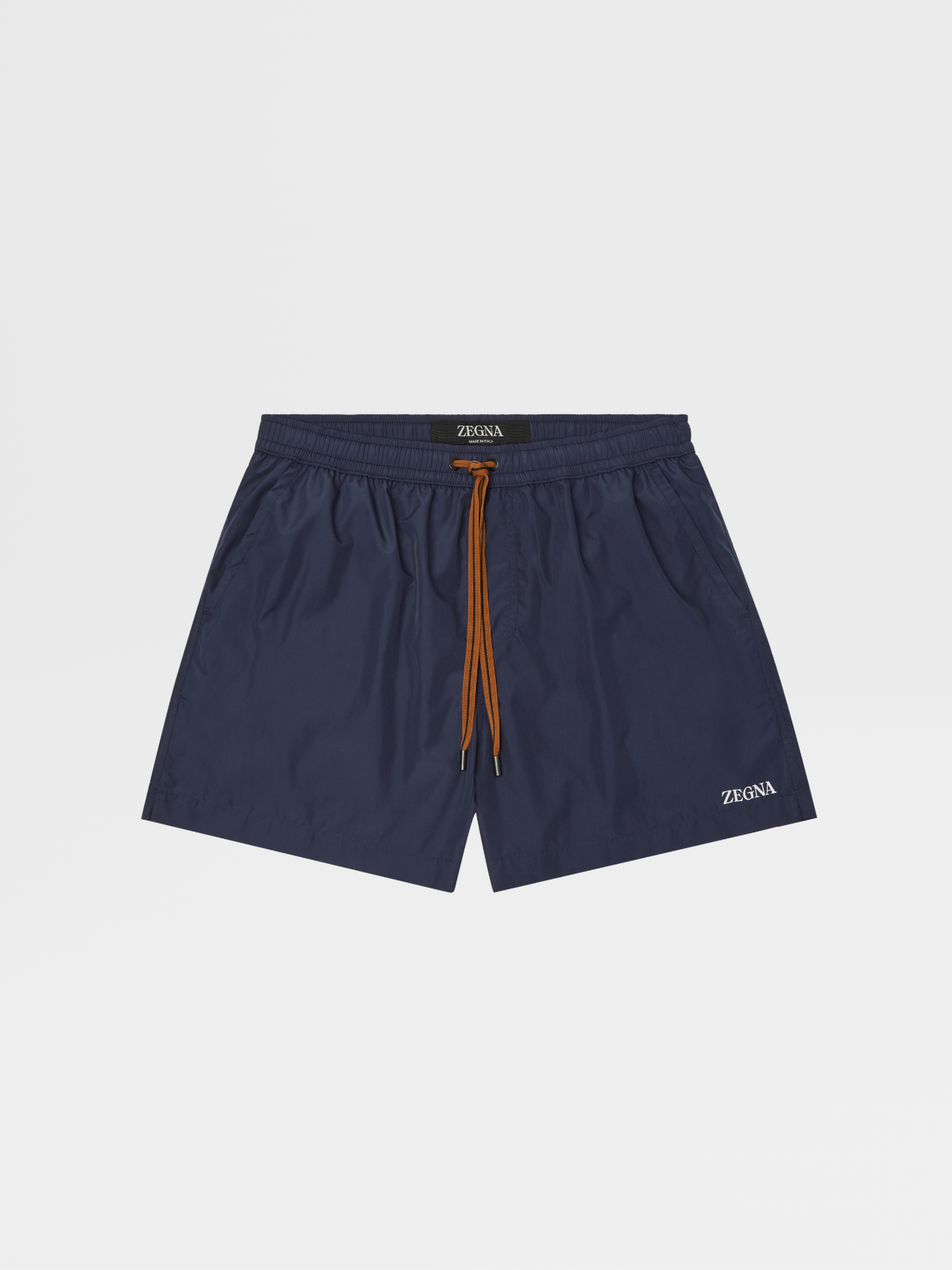 Navy Blue Technical Fabric Swim Boxers